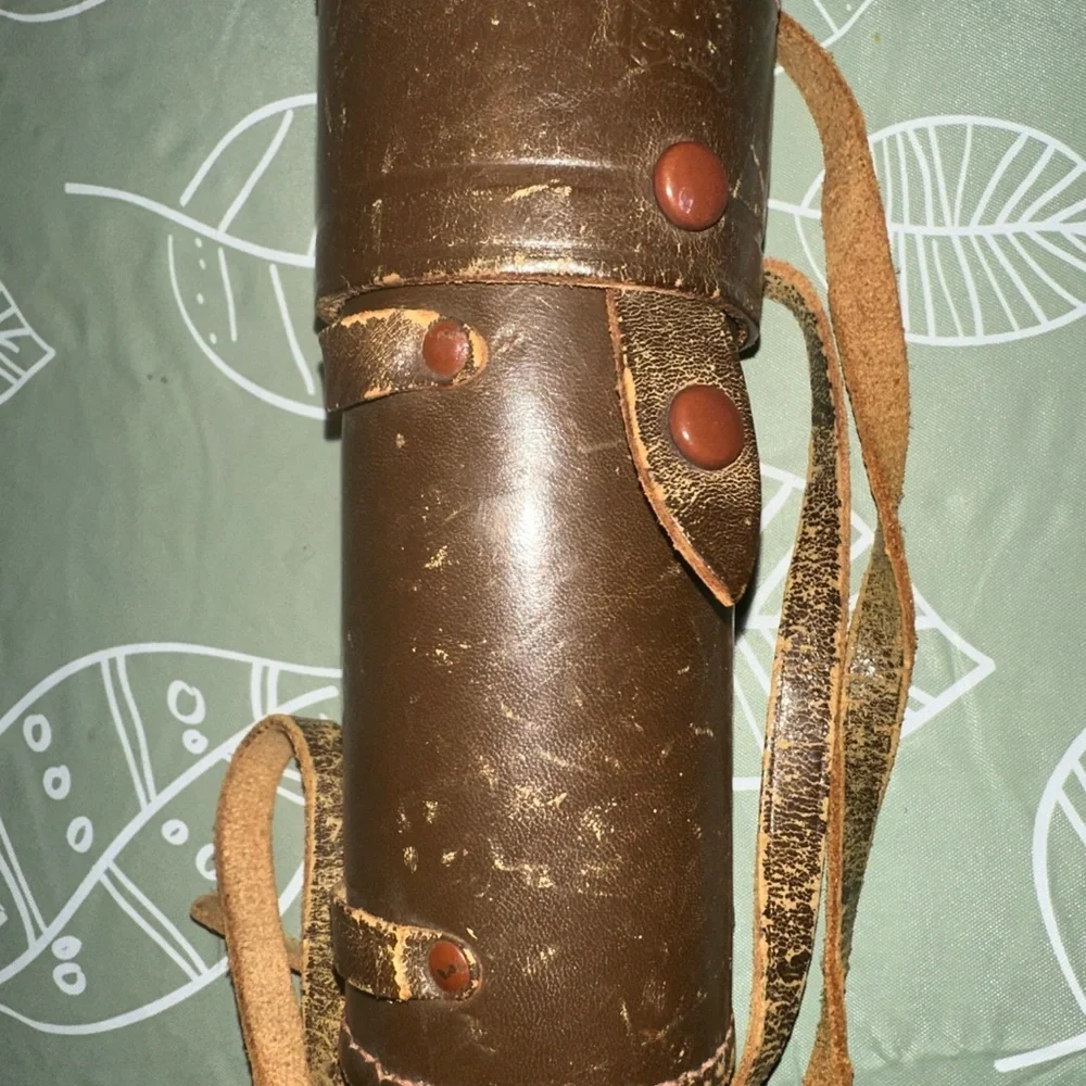 Canon Silver‎ and Brown Camera Lens with Case
